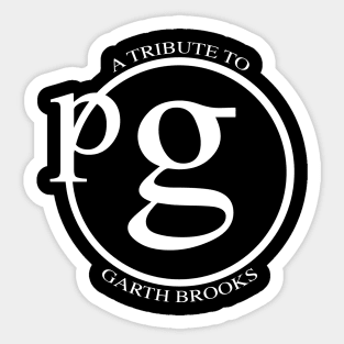 A Tribute To Garth Brooks Logo 1 Sticker